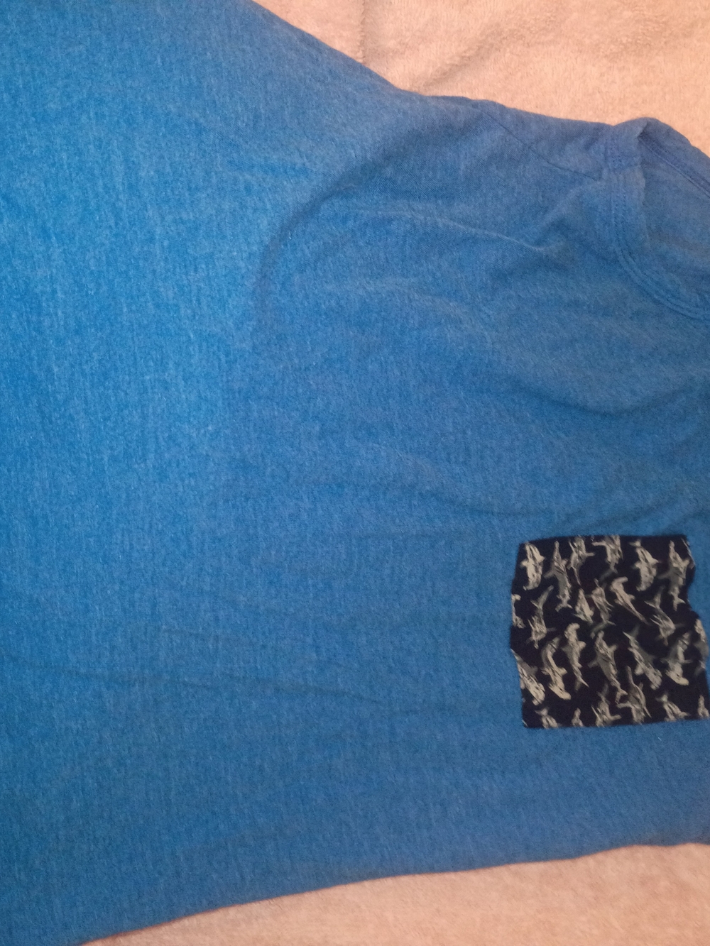 Old Navy Blue Tank Top with Navy Shark Pocket
